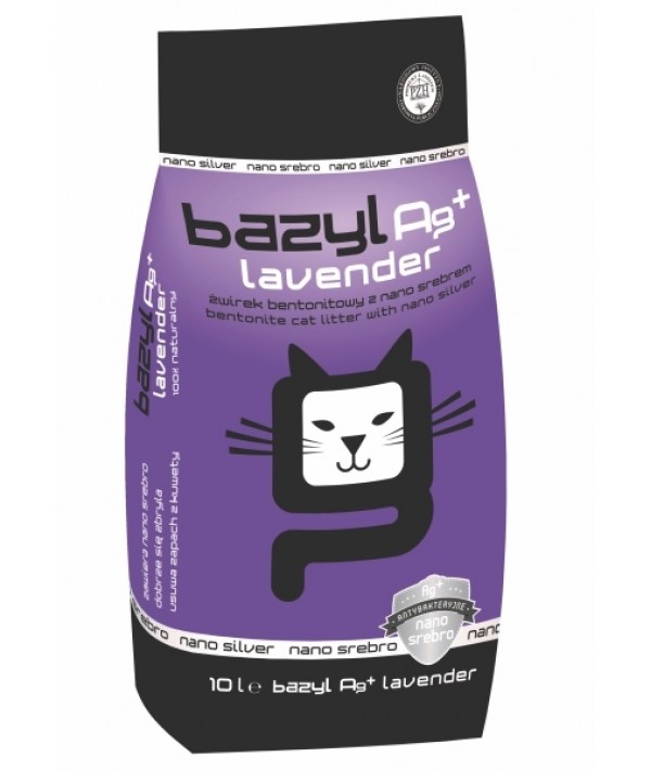Bazyl Lavender - żwirek bentonitowy zbrylający lawenda 10 l 